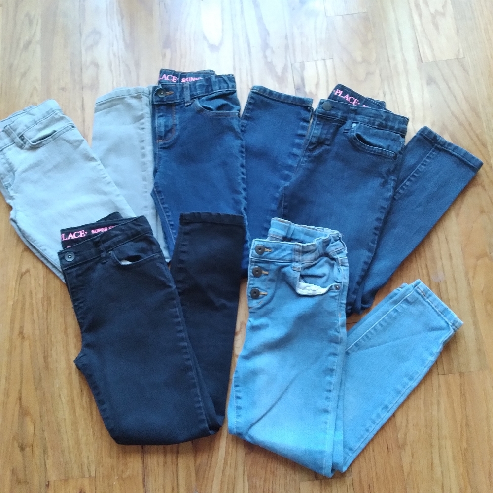 #305-9 Girls Children's Place Jean Bundle Super Skinny - Picture 12 of 16